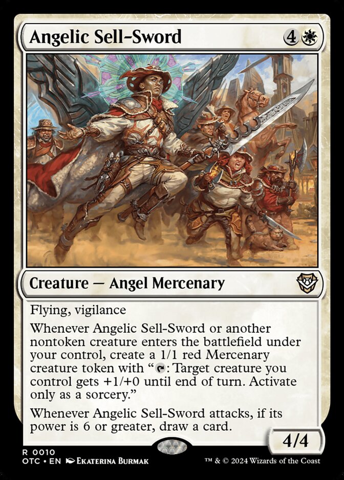 Angelic Sell-Sword (10) - Outlaws of Thunder Junction Commander (OTC)