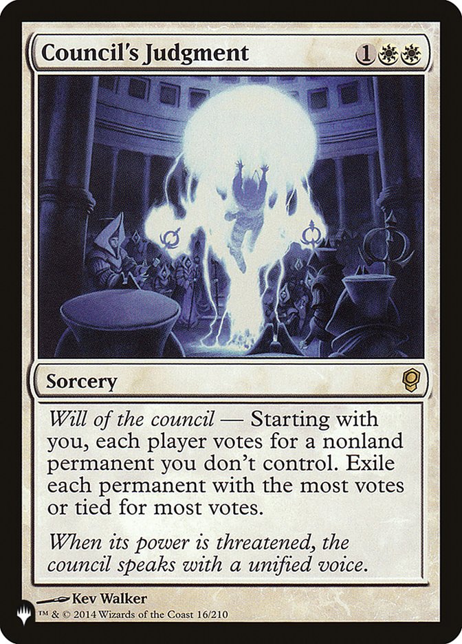 Council's Judgment - The List (PLST)