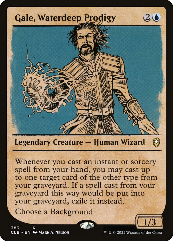 Gale, Waterdeep Prodigy (383) - Commander Legends: Battle for Baldur's Gate (CLB)
