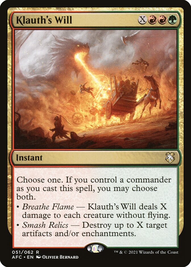 Klauth's Will (51) - Forgotten Realms Commander (AFC)