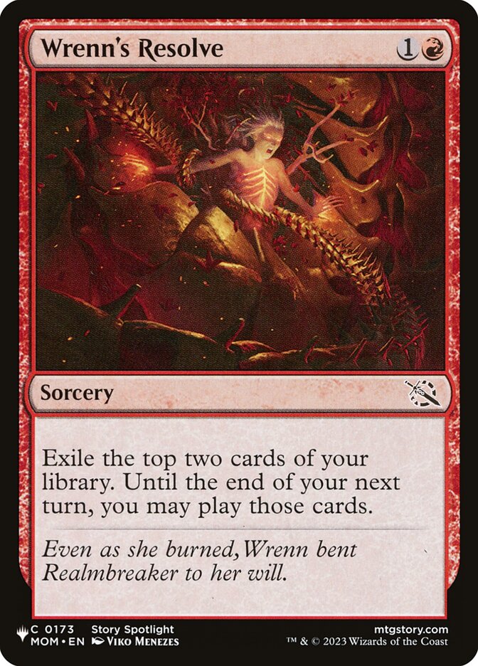 Wrenn's Resolve (MOM-173) - The List (PLST)