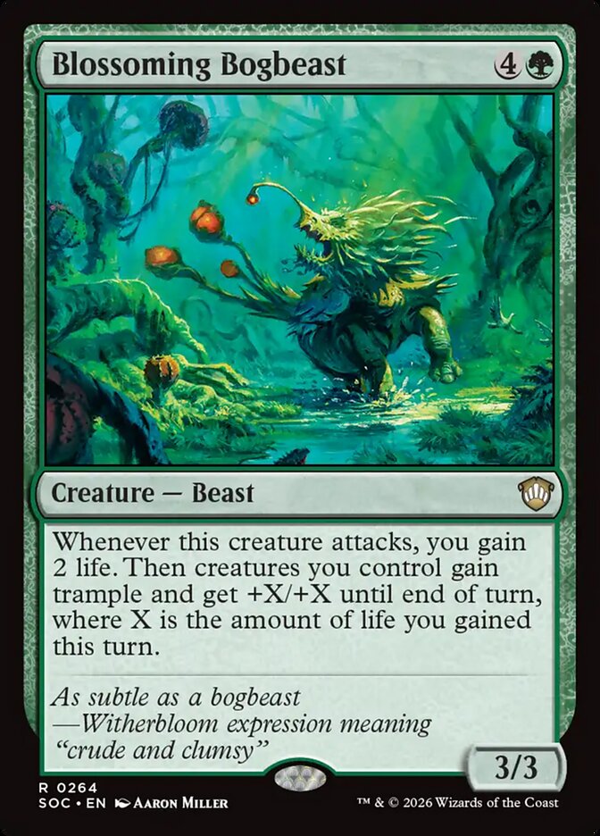 Blossoming Bogbeast (264) - Secrets of Strixhaven Commander (SOC)