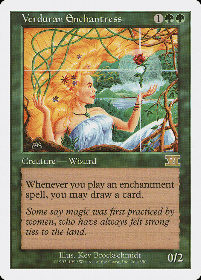Verduran Enchantress (264) - Classic Sixth Edition (6ED)