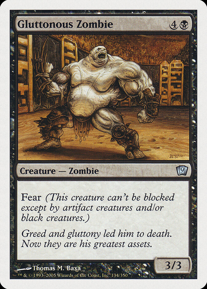 Gluttonous Zombie (134) - Ninth Edition (9ED)