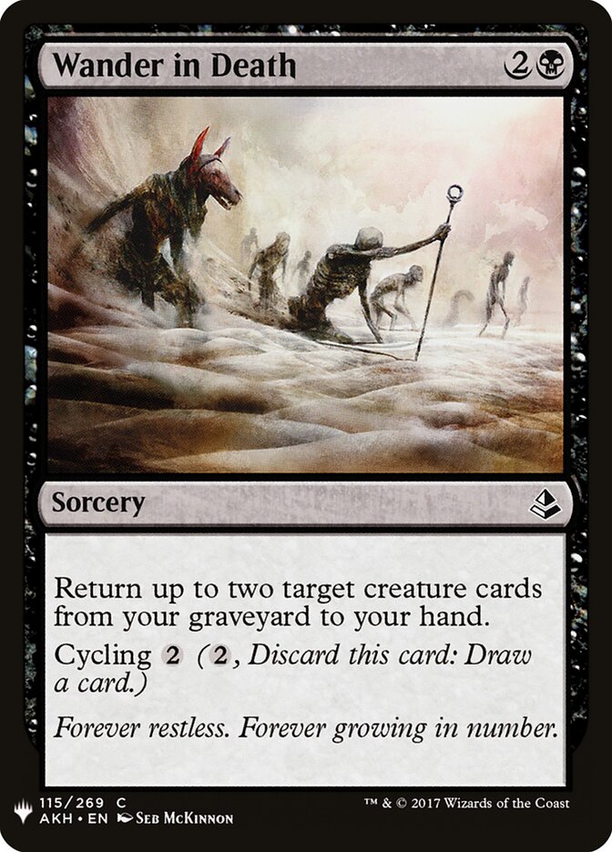Wander in Death (AKH-115) - The List (PLST)