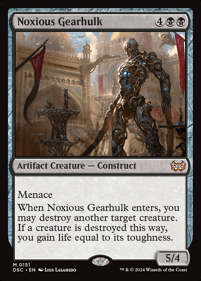 Noxious Gearhulk (151) - Duskmourn: House of Horror Commander (DSC)
