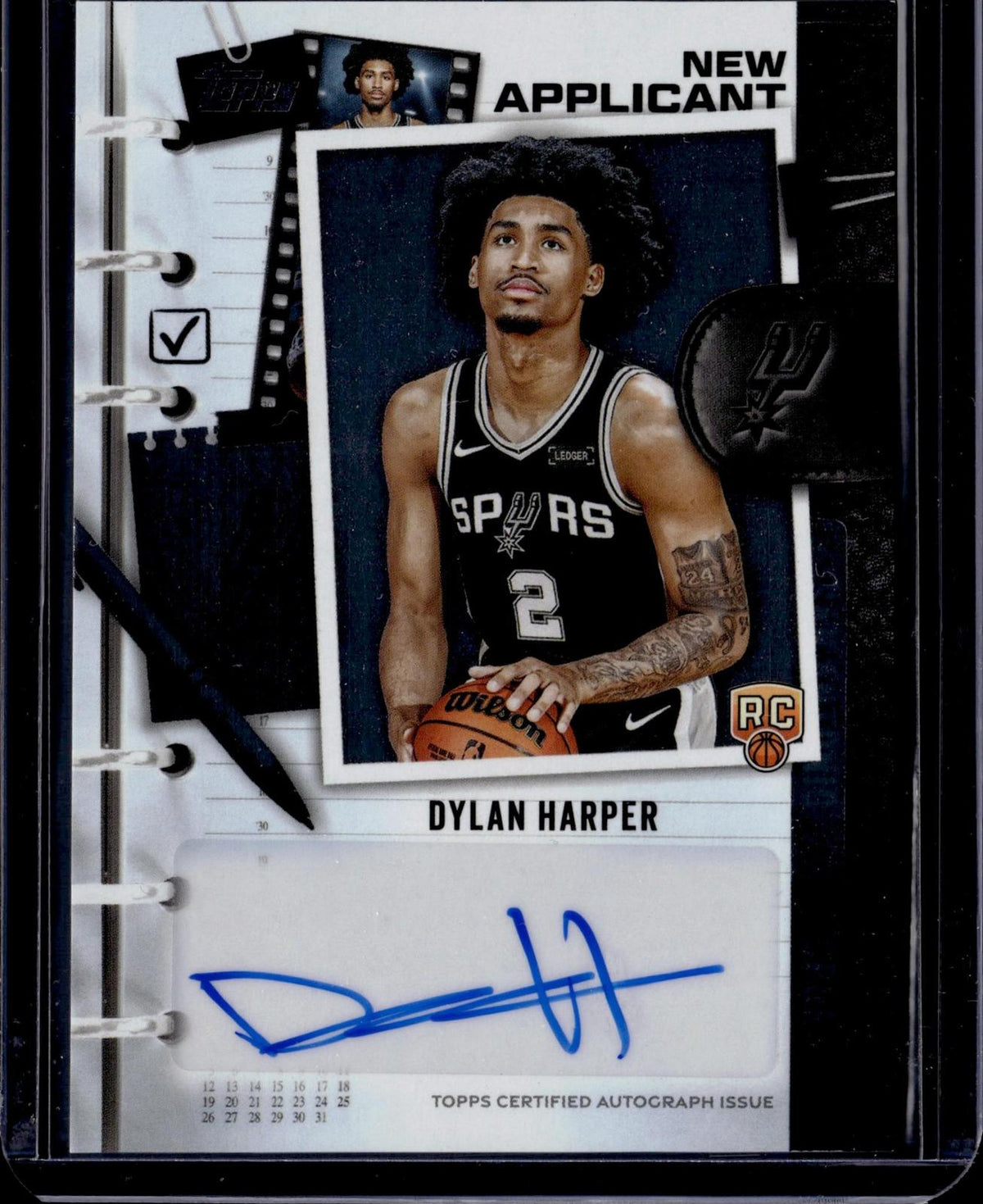 2025-26 Topps #NA-DH Dylan Harper New Applicants Autographs