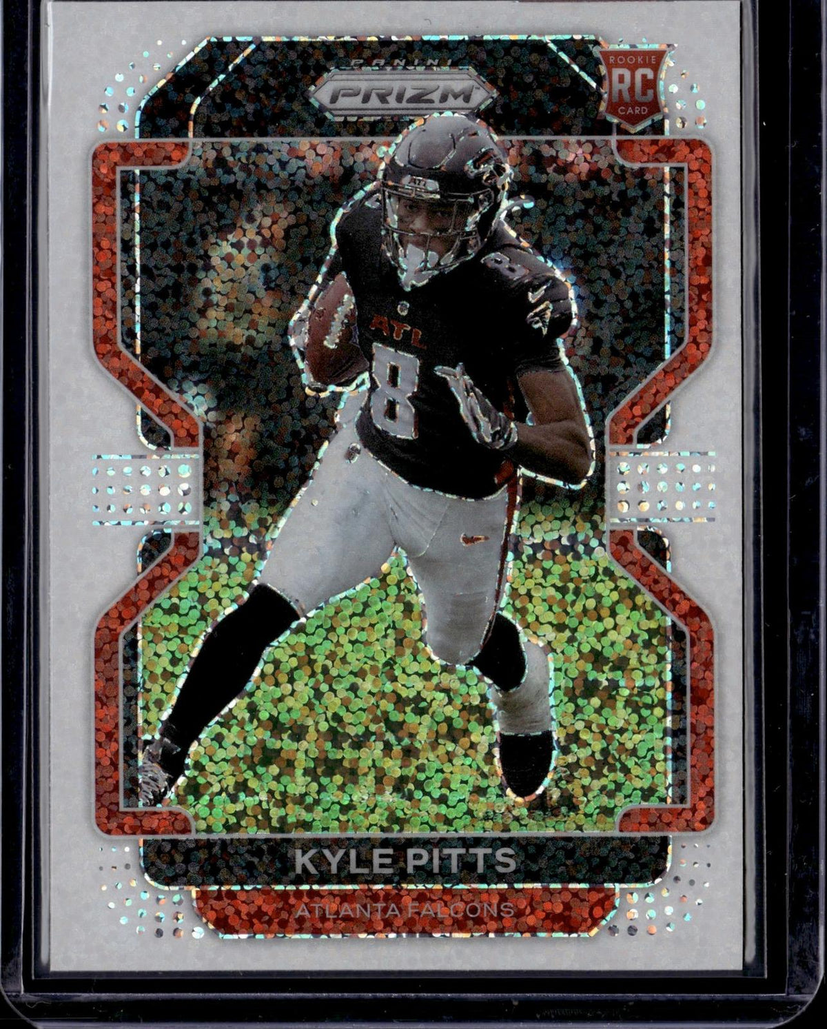 2021 Panini Prizm #341 Kyle Pitts White Sparkle