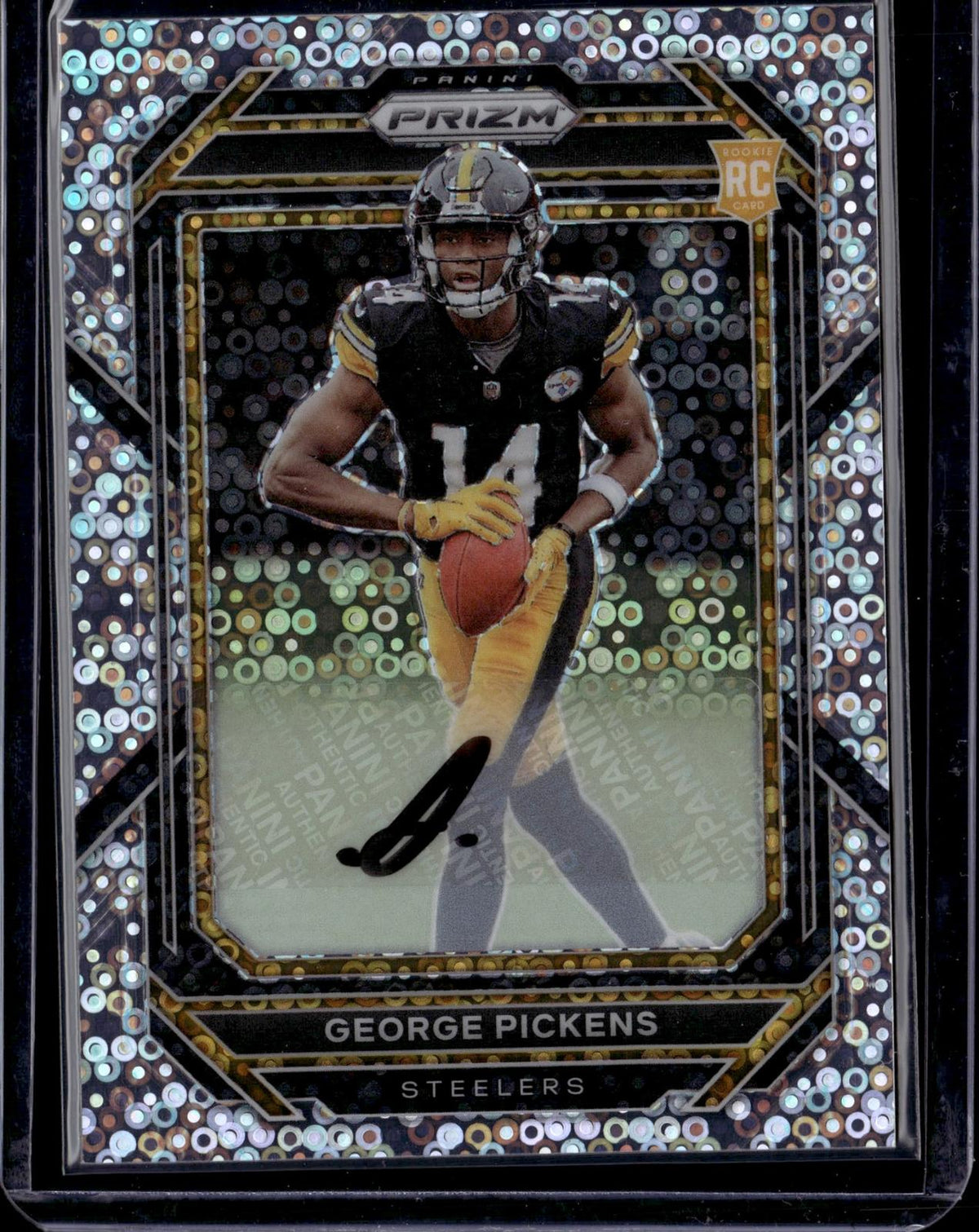 2022 Panini Prizm #329 George Pickens Rookie Disco Auto