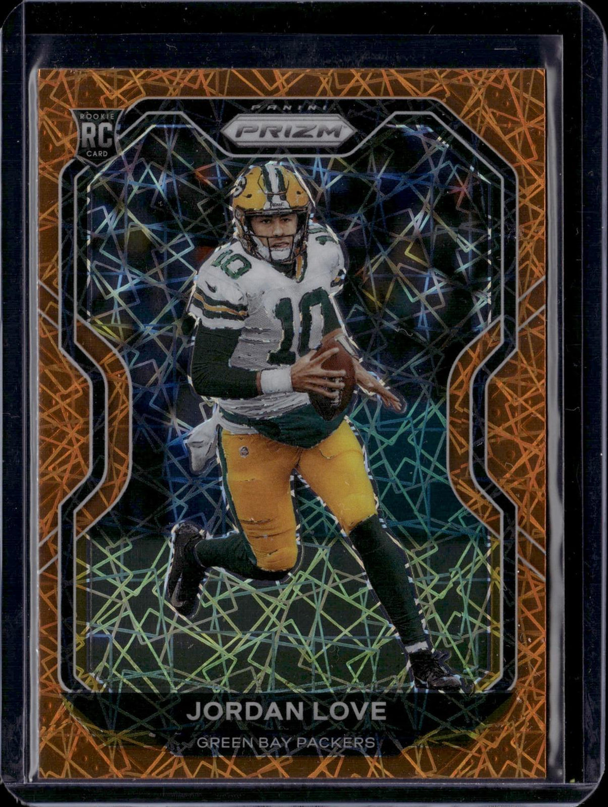 2020 Panini Prizm #363 Jordan Love Orange Lazer