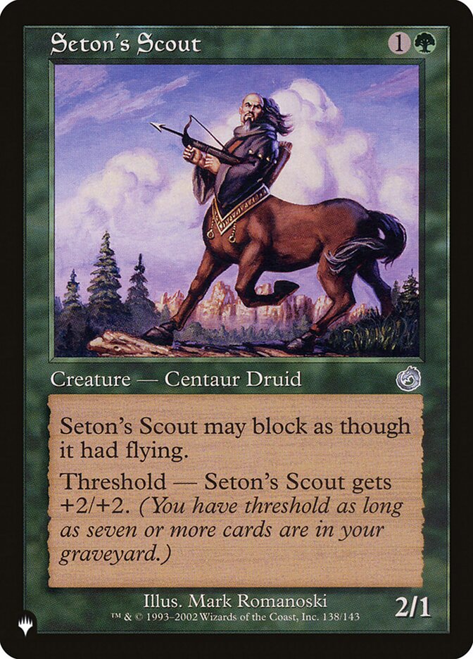 Seton's Scout (TOR-138) - The List (PLST)
