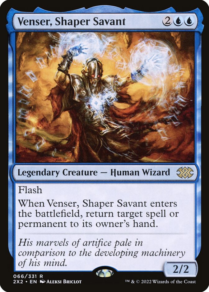 Venser, Shaper Savant (66) - Double Masters 2022 (2X2)
