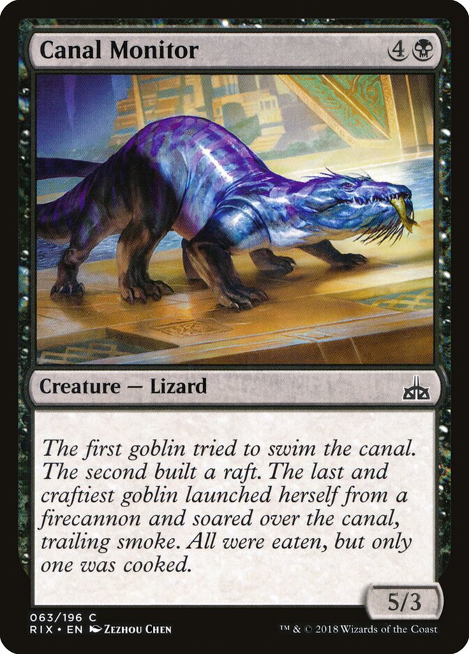 Canal Monitor (63) - Rivals of Ixalan (RIX)