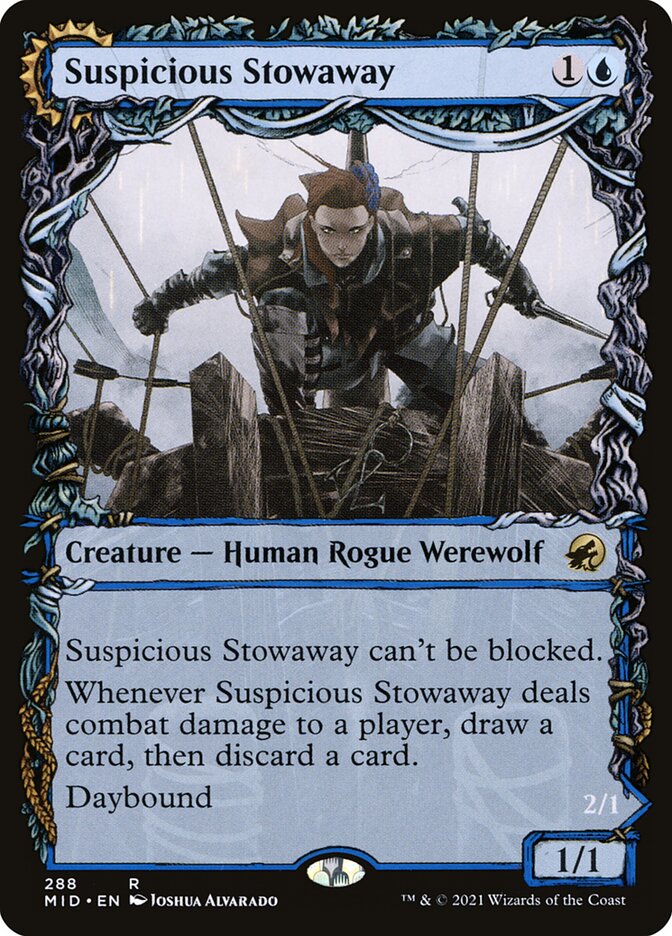 Suspicious Stowaway // Seafaring Werewolf (288) - Innistrad: Midnight Hunt (MID)