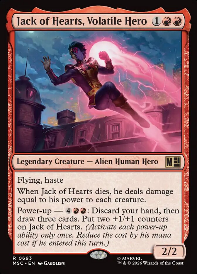 Jack of Hearts, Volatile Hero (693) - Marvel Super Heroes Commander (MSC)