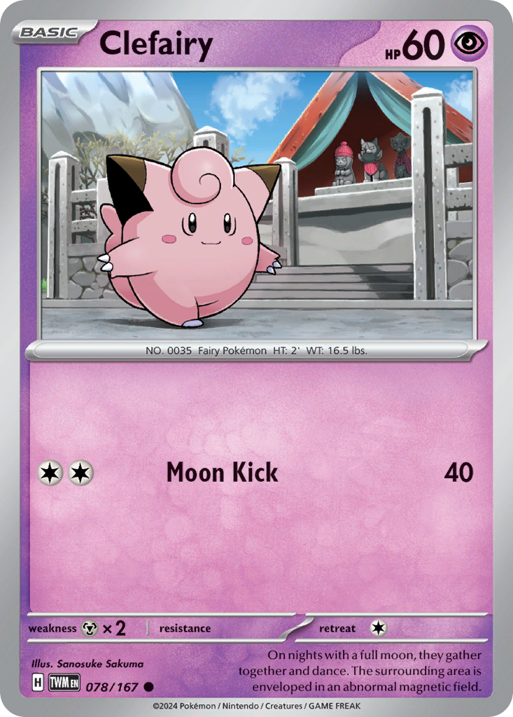 Clefairy (78/167) - Twilight Masquerade (TWM)