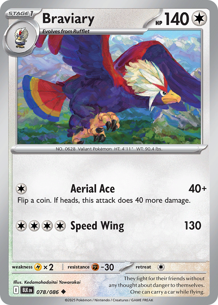 Braviary (78/86) - Black Bolt (BLK)