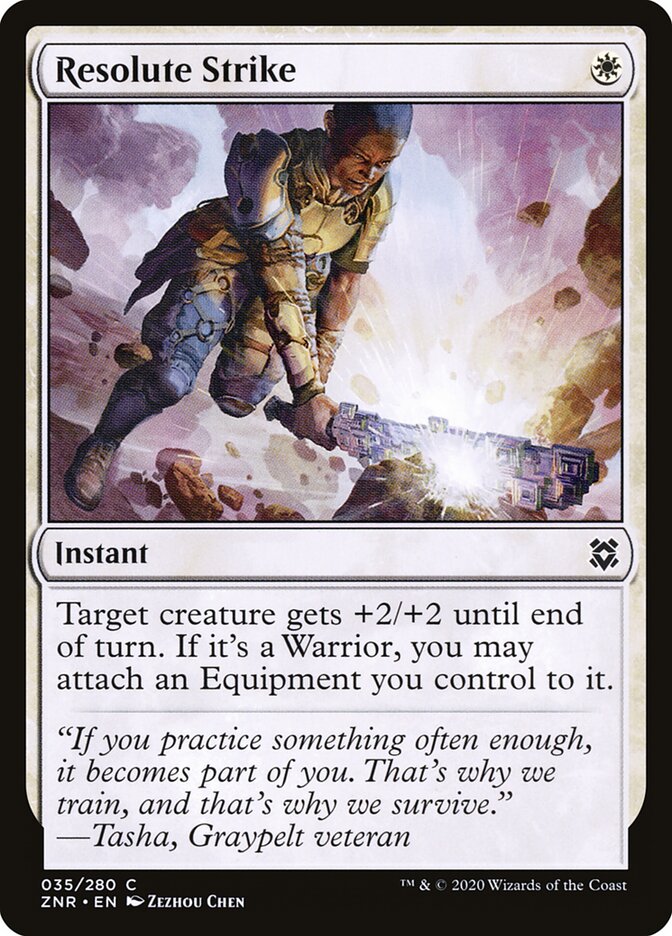 Resolute Strike (35) - Zendikar Rising (ZNR)