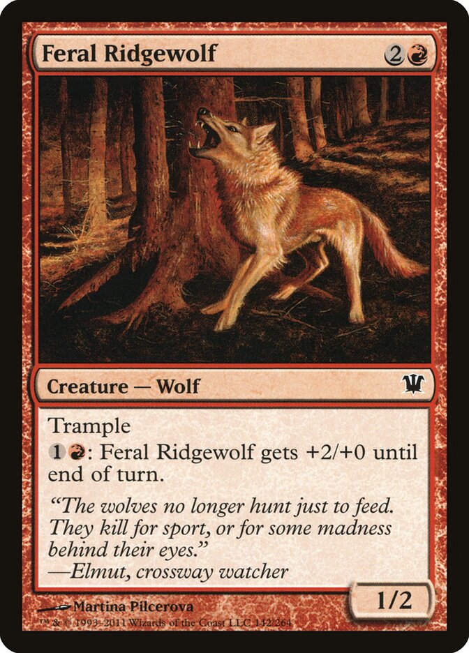 Feral Ridgewolf (142) - Innistrad (ISD)