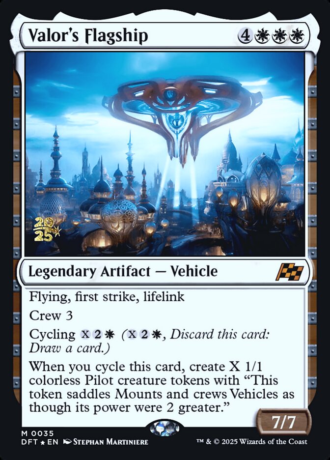 Valor's Flagship (35s) - Aetherdrift Promos (PDFT)