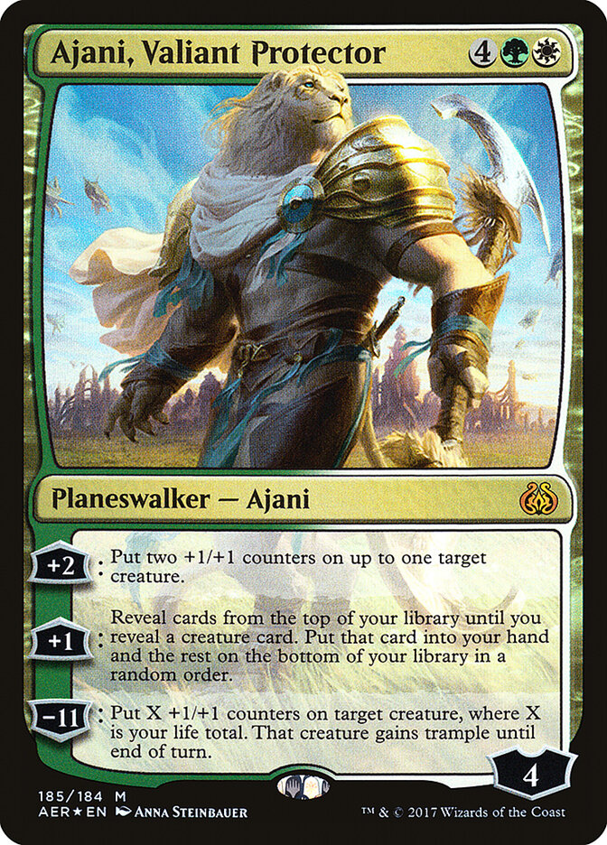 Ajani, Valiant Protector (185) - Aether Revolt (AER)