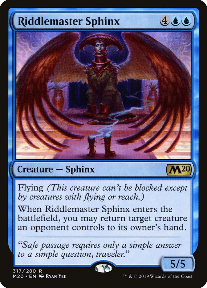 Riddlemaster Sphinx (317) - Core Set 2020 (M20)