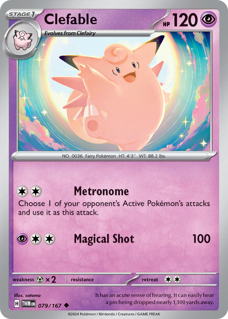 Clefable (79/167) - Twilight Masquerade (TWM)