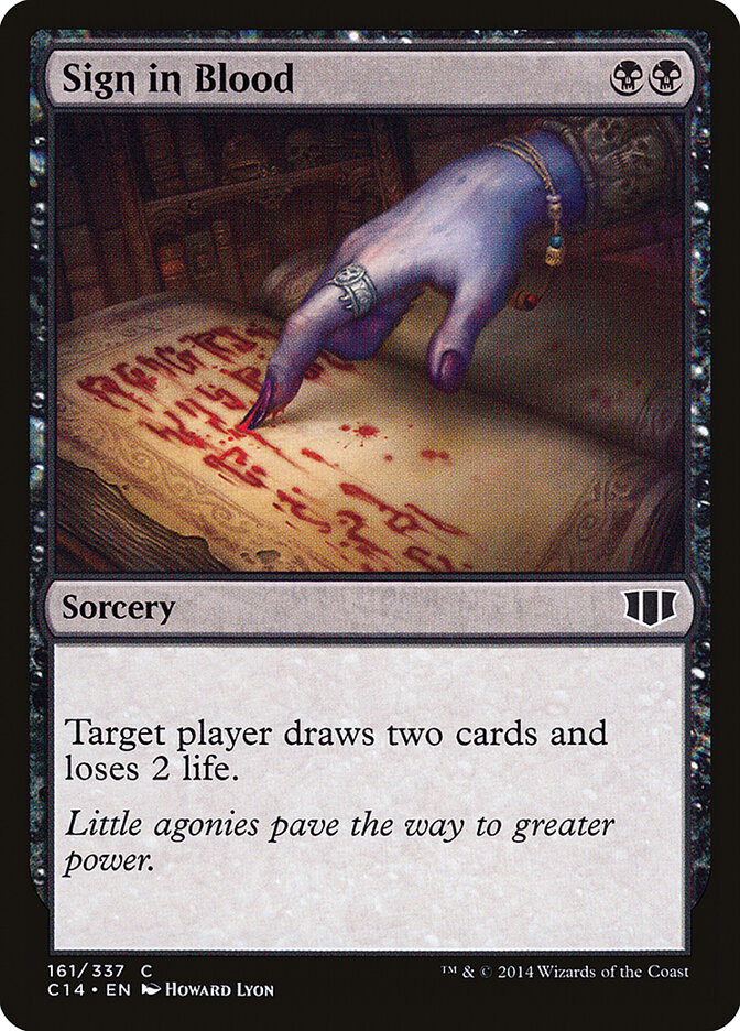 Sign in Blood (161) - Commander 2014 (C14)