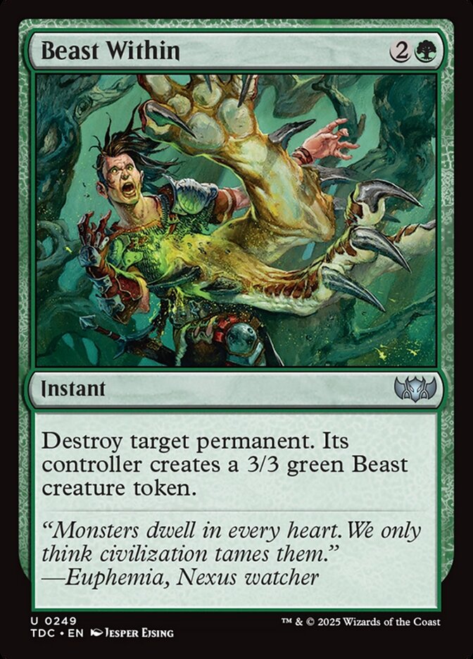 Beast Within (249) - Tarkir: Dragonstorm Commander (TDC)