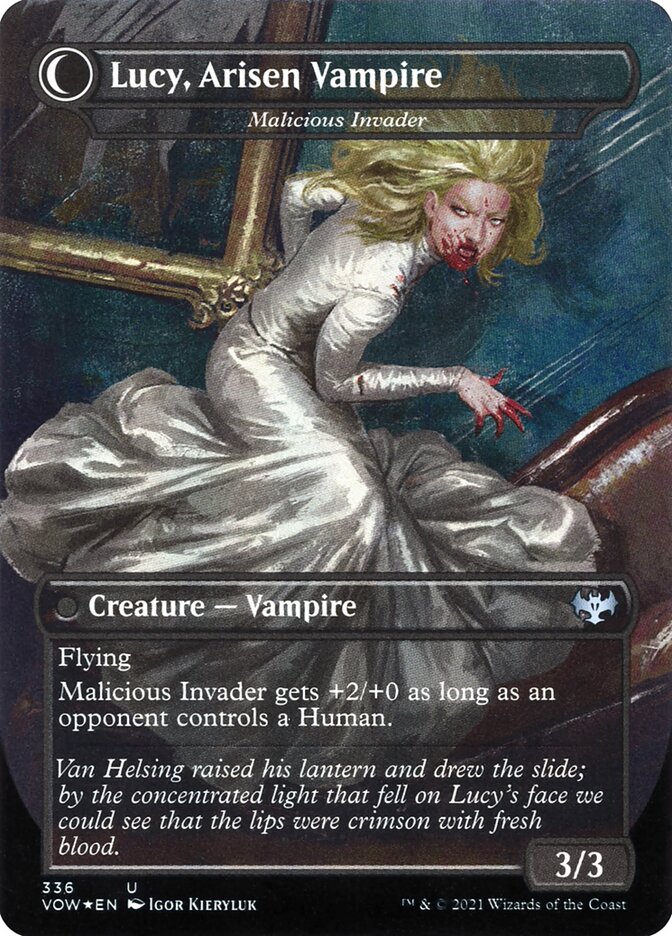 Lucy Westenra - Innocent Traveler // Malicious Invader (336) - Innistrad: Crimson Vow (VOW)