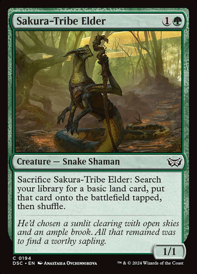 Sakura-Tribe Elder (194) - Duskmourn: House of Horror Commander (DSC)
