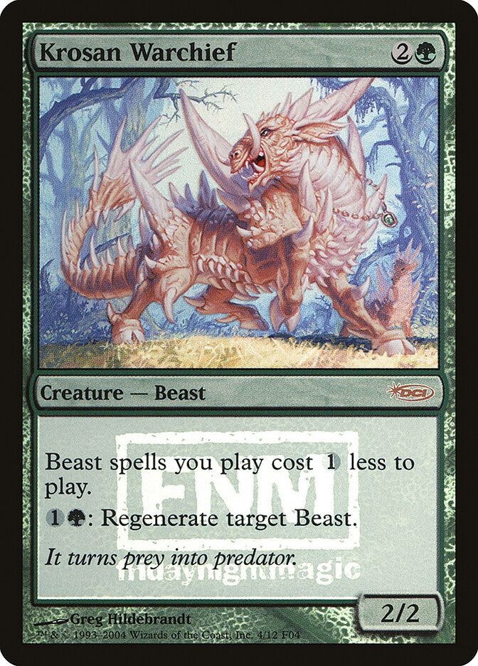 Krosan Warchief (4) - Friday Night Magic 2004 (F04)