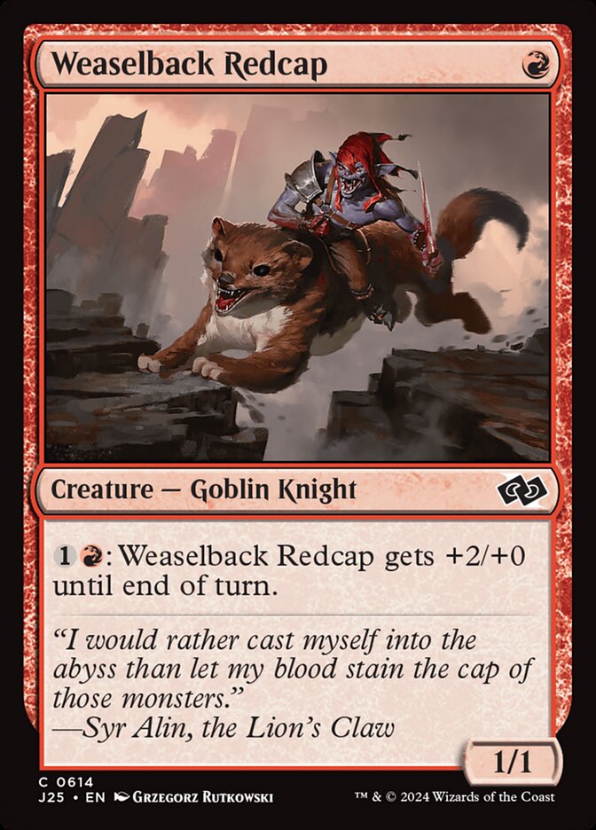 Weaselback Redcap (614) - Foundations Jumpstart (J25)