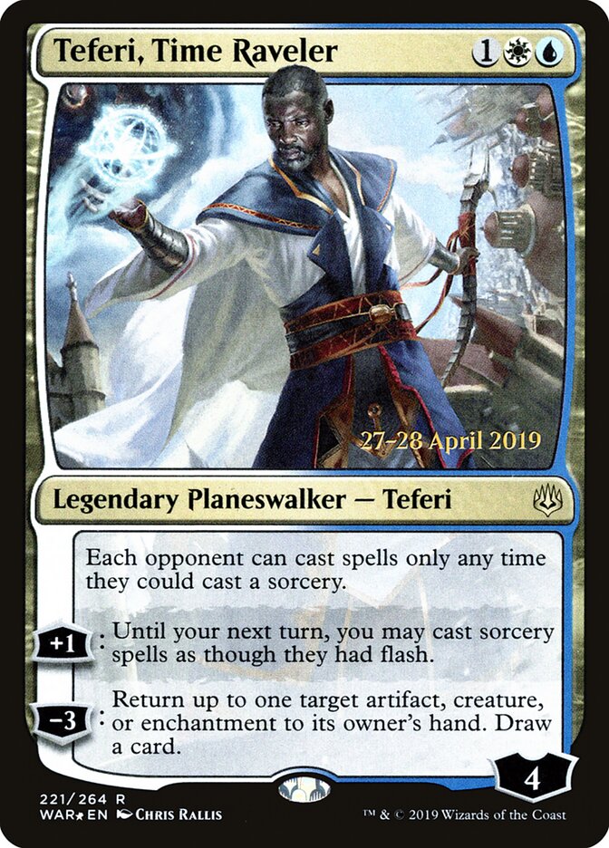 Teferi, Time Raveler (221s) - War of the Spark Promos (PWAR)
