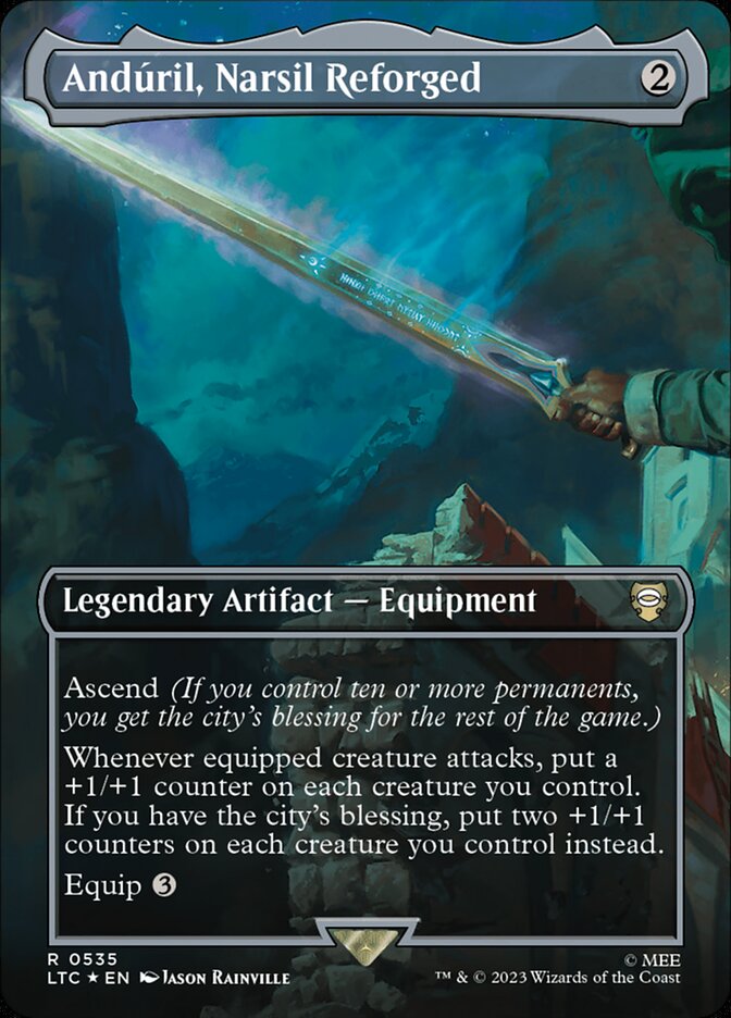 Andúril, Narsil Reforged (535) - Tales of Middle-earth Commander (LTC)