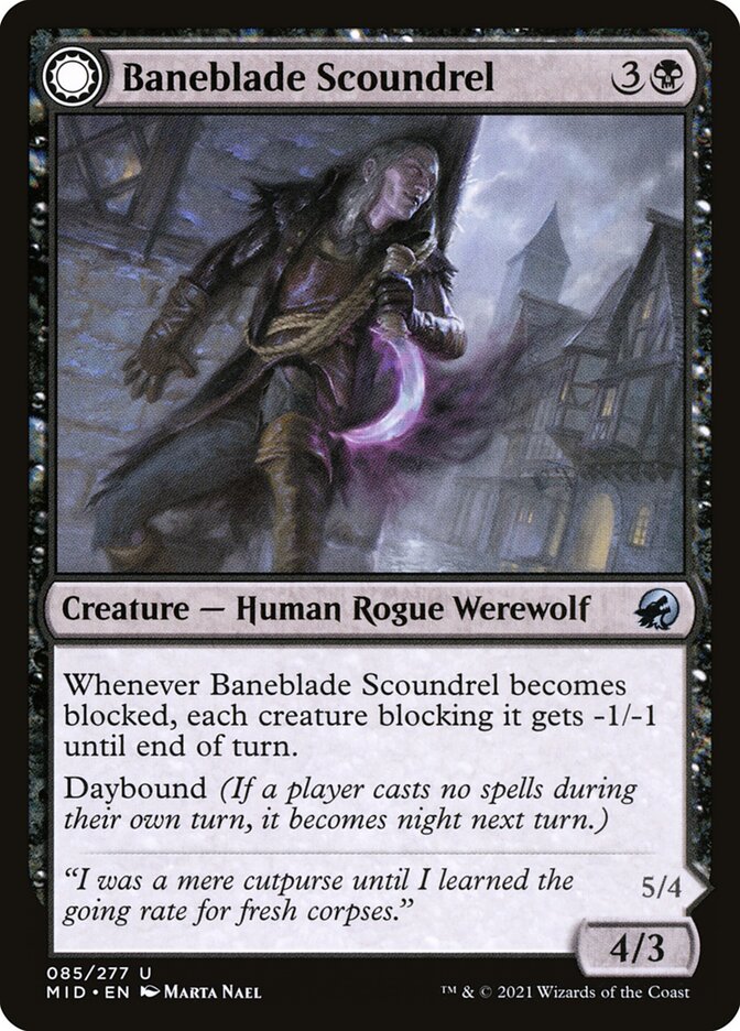 Baneblade Scoundrel // Baneclaw Marauder (85) - Innistrad: Midnight Hunt (MID)