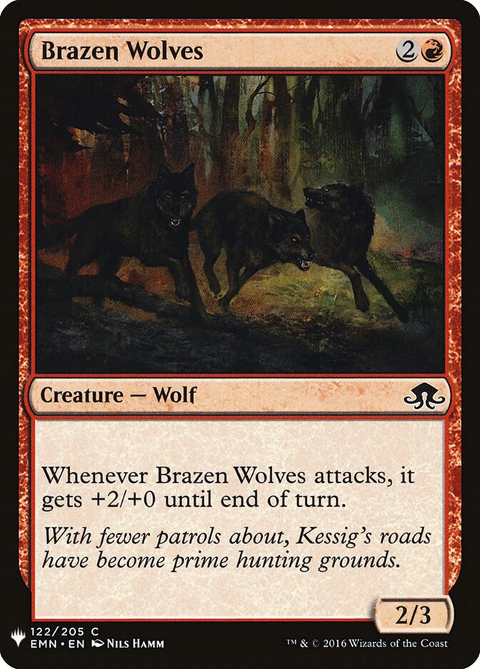 Brazen Wolves (EMN-122) - The List (PLST)