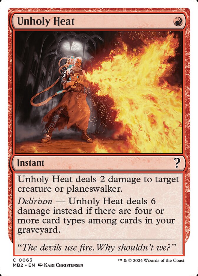 Unholy Heat (63) - Mystery Booster 2 (MB2)