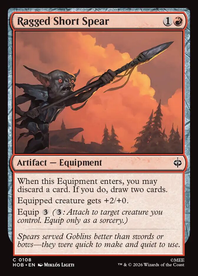 Ragged Short Spear (108) - The Hobbit (HOB)