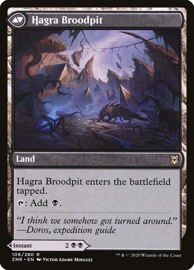 Hagra Mauling // Hagra Broodpit (106) - Zendikar Rising (ZNR)
