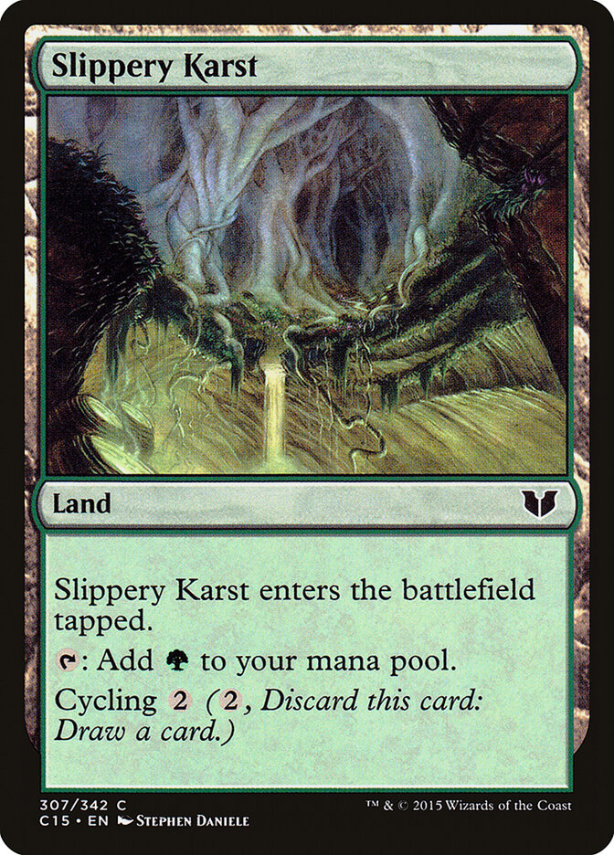 Slippery Karst (307) - Commander 2015 (C15)