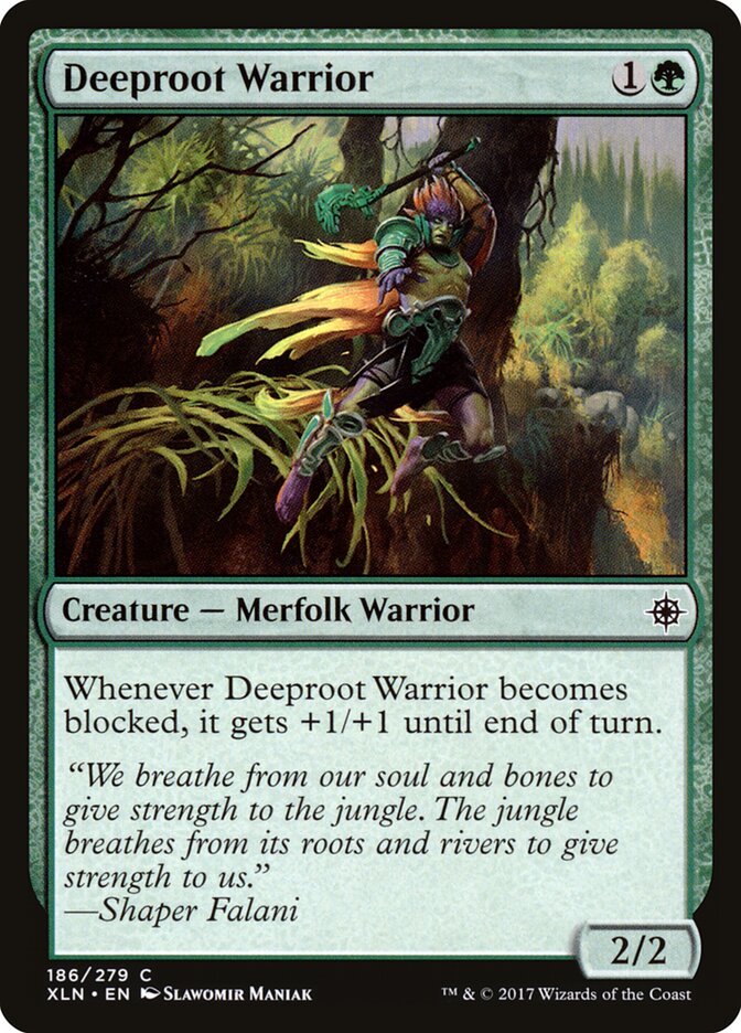 Deeproot Warrior (186) - Ixalan (XLN)