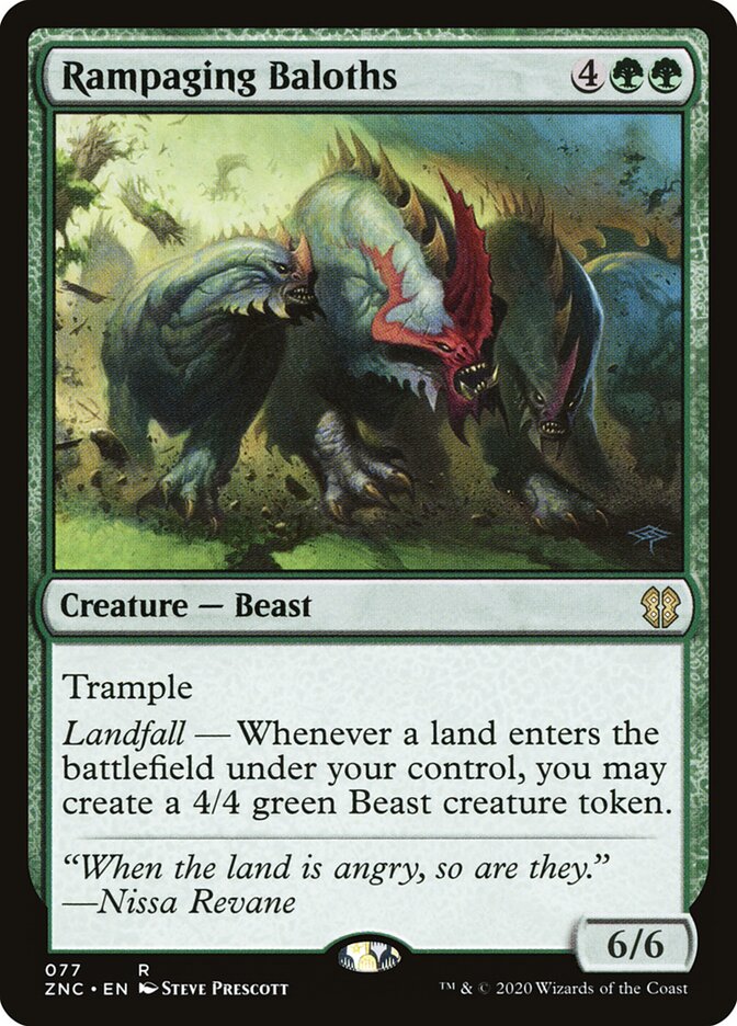 Rampaging Baloths (77) - Zendikar Rising Commander (ZNC)