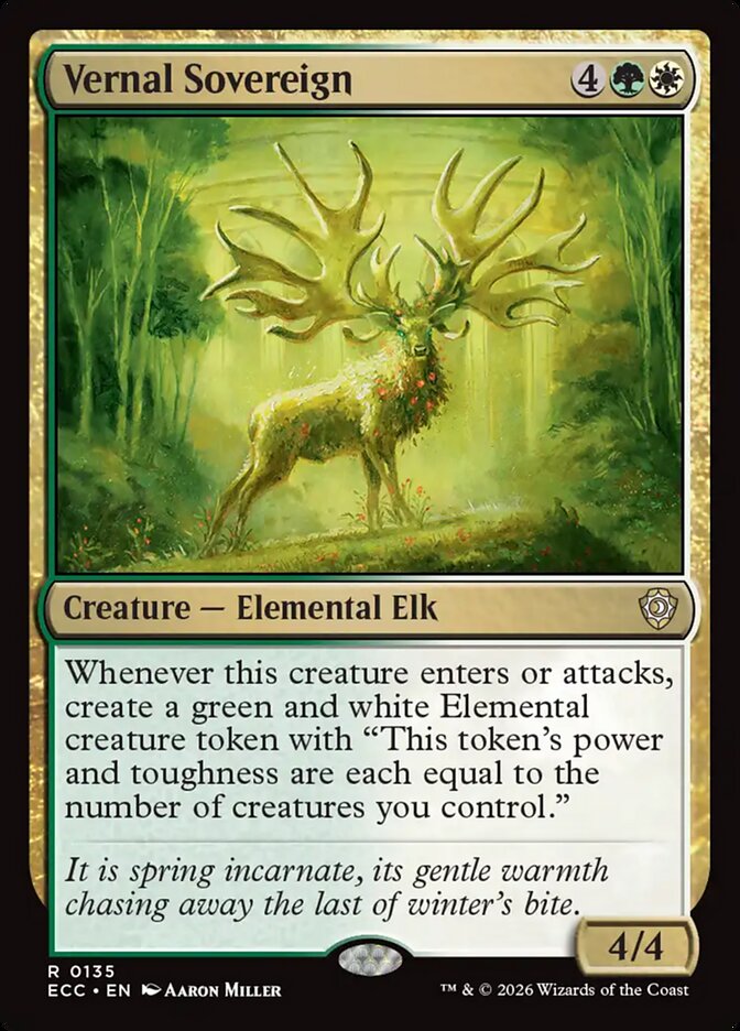 Vernal Sovereign (135) - Lorwyn Eclipsed Commander (ECC)