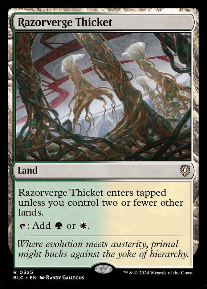 Razorverge Thicket (325) - Bloomburrow Commander (BLC)
