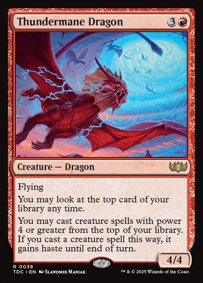 Thundermane Dragon (38) - Tarkir: Dragonstorm Commander (TDC)