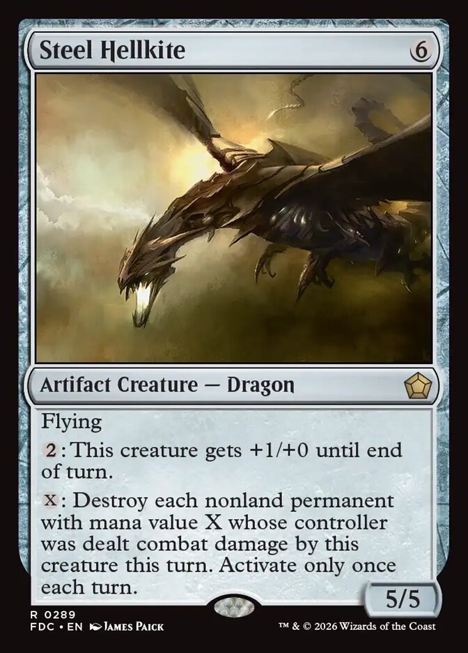 Steel Hellkite (289) - Foundations Commander (FDC)