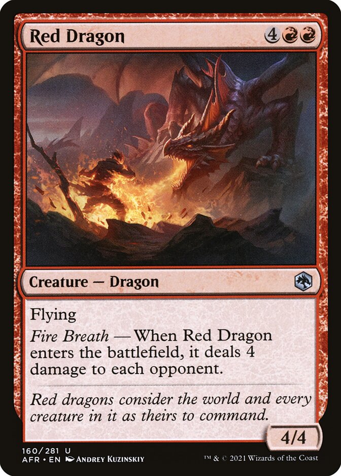 Red Dragon (160) - Adventures in the Forgotten Realms (AFR)
