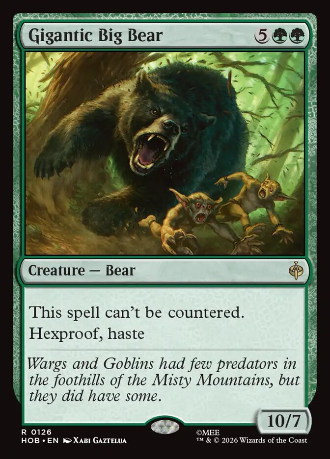 Gigantic Big Bear (126) - The Hobbit (HOB)