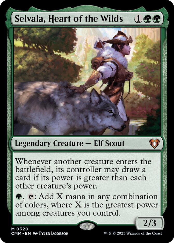 Selvala, Heart of the Wilds (320) - Commander Masters (CMM)